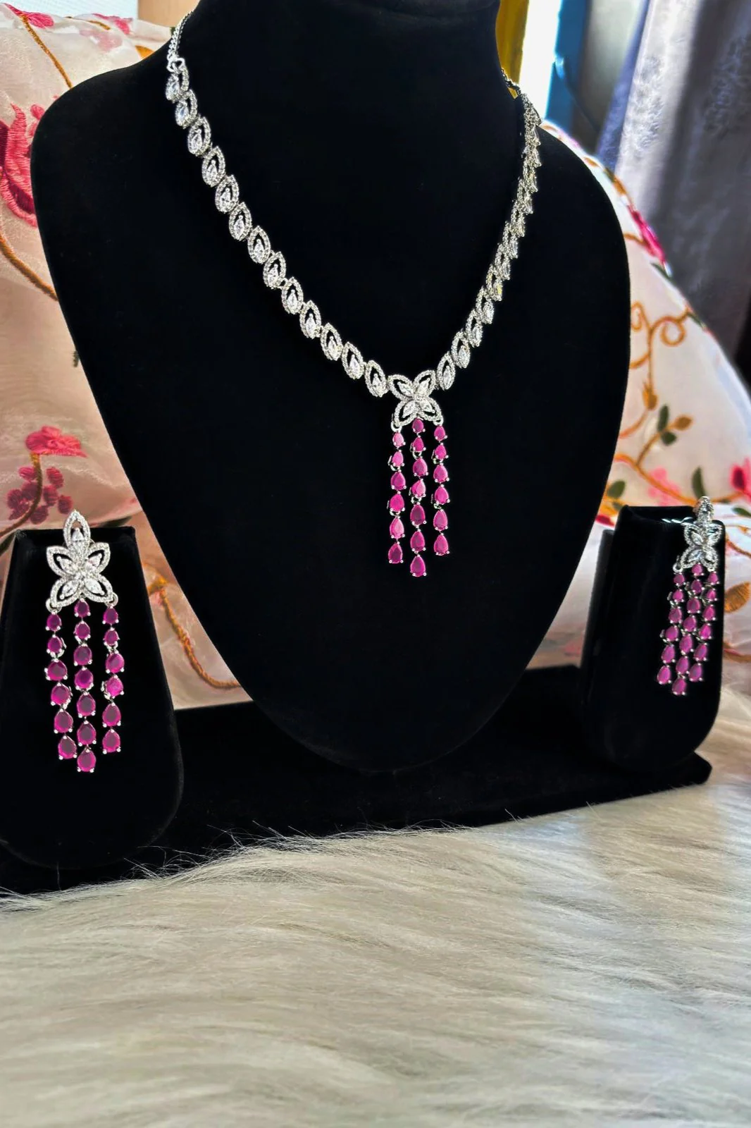 My Precious- American Diamond Jewellery Set - Image 4