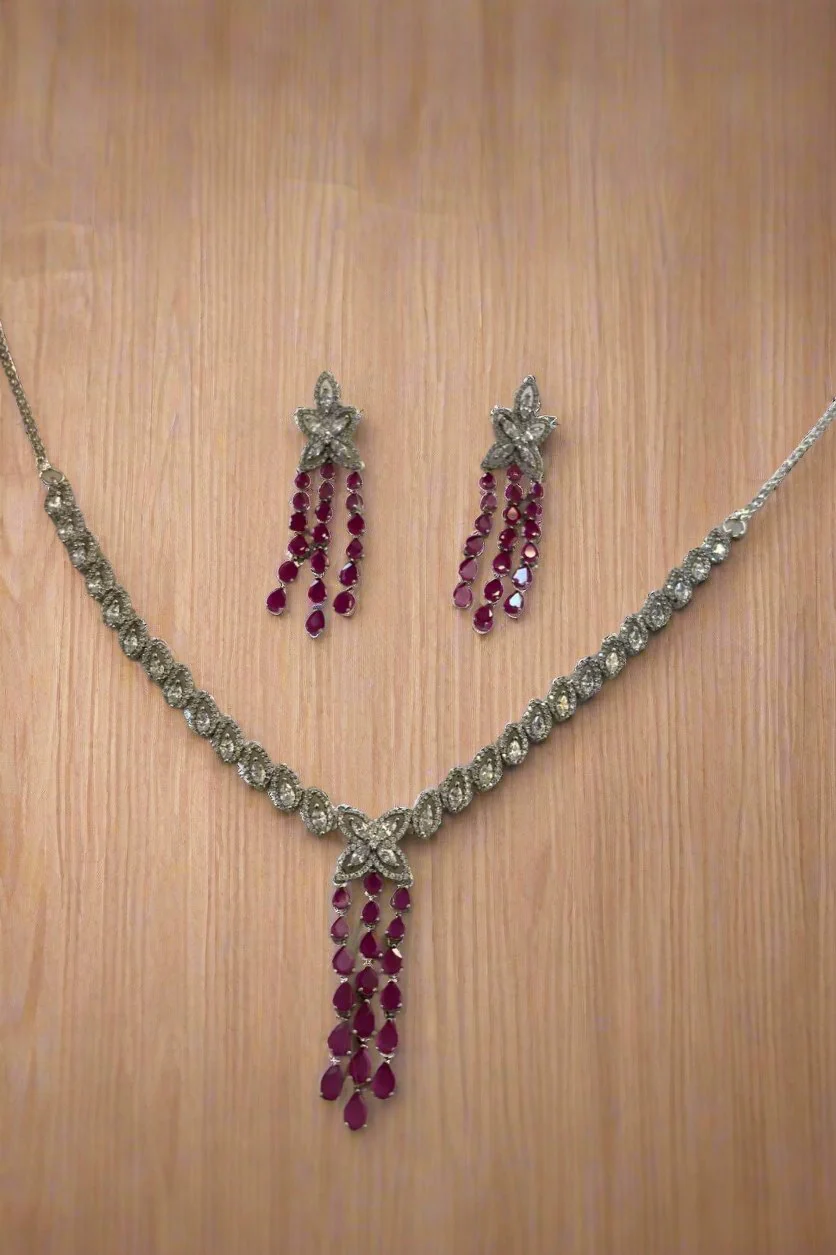 My Precious- American Diamond Jewellery Set - Image 6