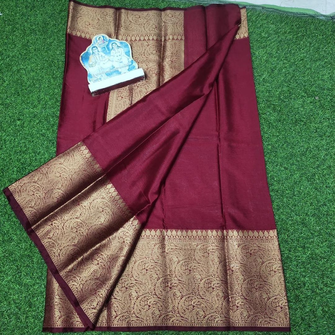 Banarasi Semi Dupion Soft Silk Saree - Image 11