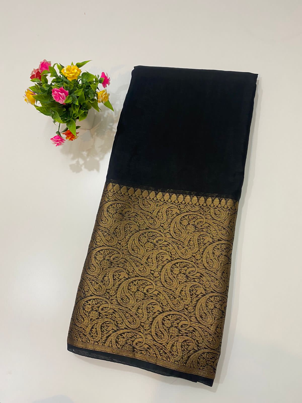 Banarasi Semi Dupion Soft Silk Saree - Image 13