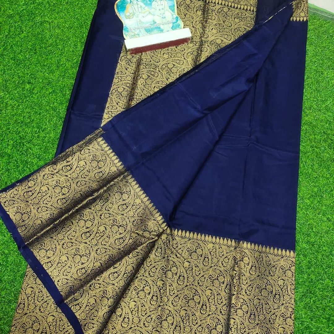 Banarasi Semi Dupion Soft Silk Saree - Image 6