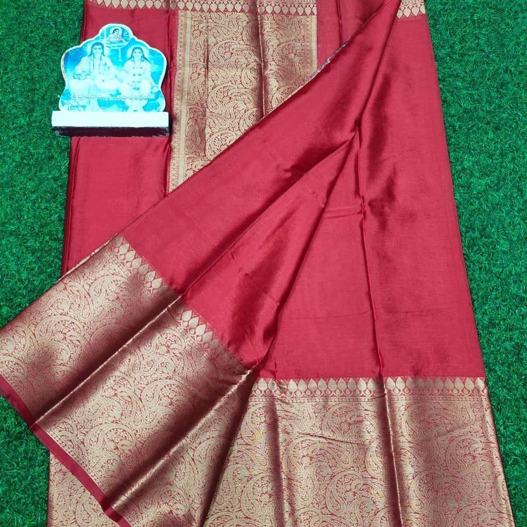 Banarasi Semi Dupion Soft Silk Saree - Image 9