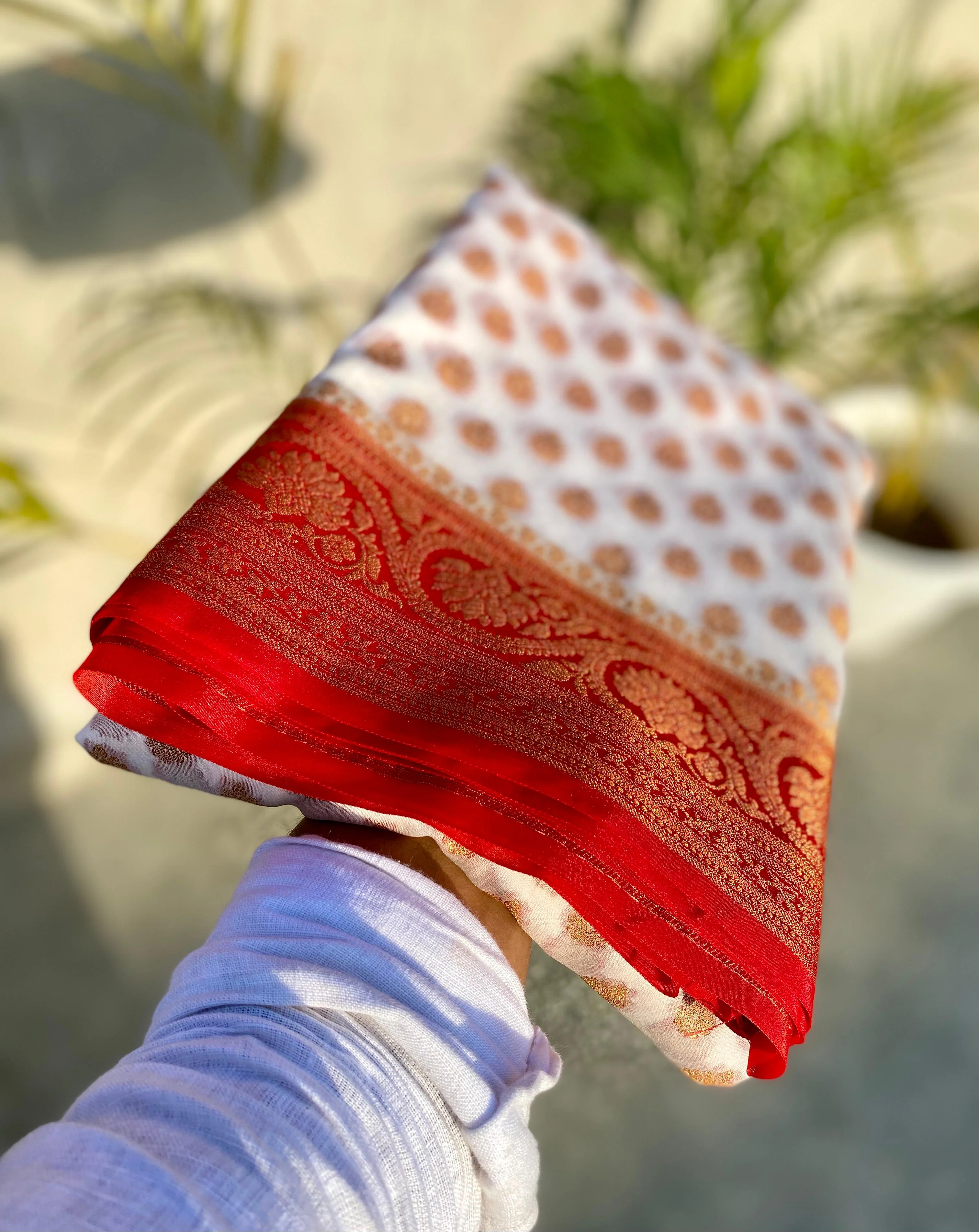 Women In Saree(Banarasi Semi Georgette Soft Silk ) - Image 7