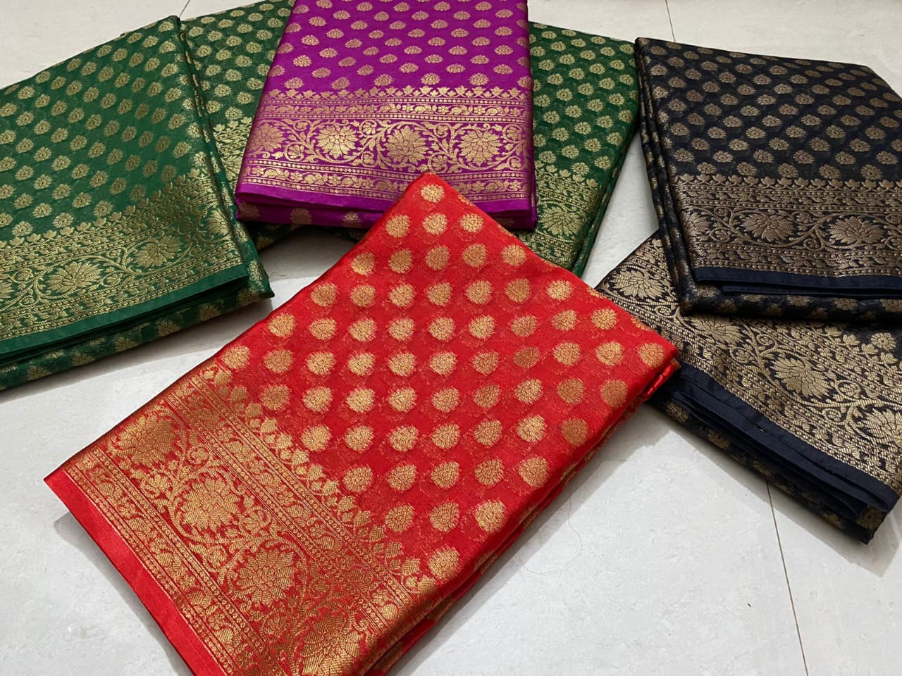 Banarasi Semi Georgette Soft Silk Saree - Image 15