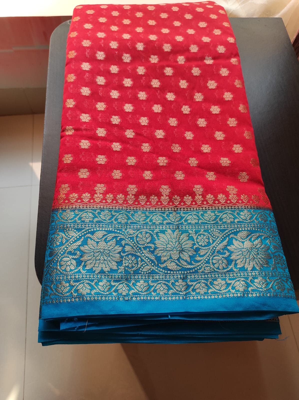 Banarasi Semi Georgette Soft Silk  Saree - Image 4