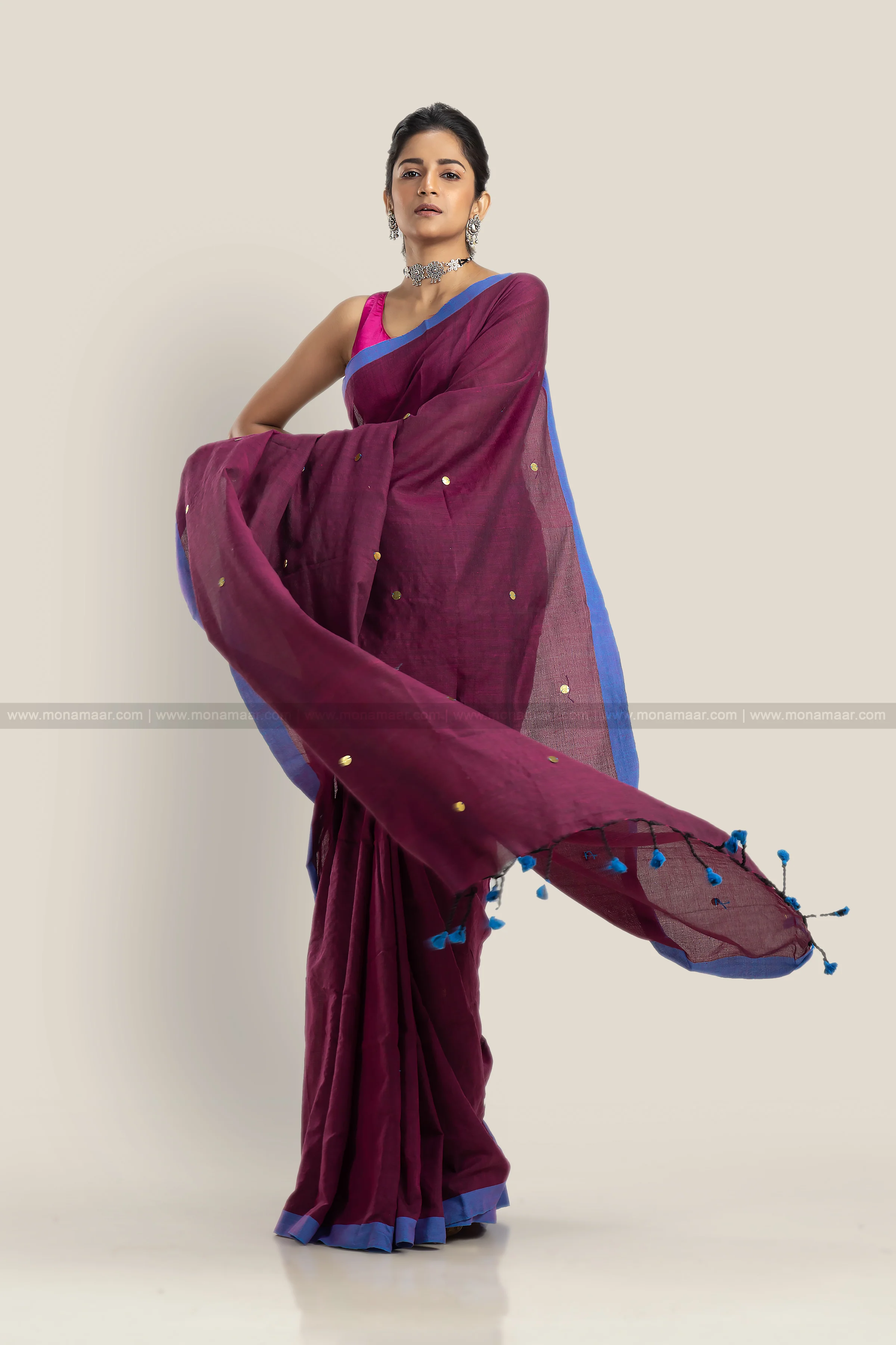Bengal Khadi Saree - Image 3