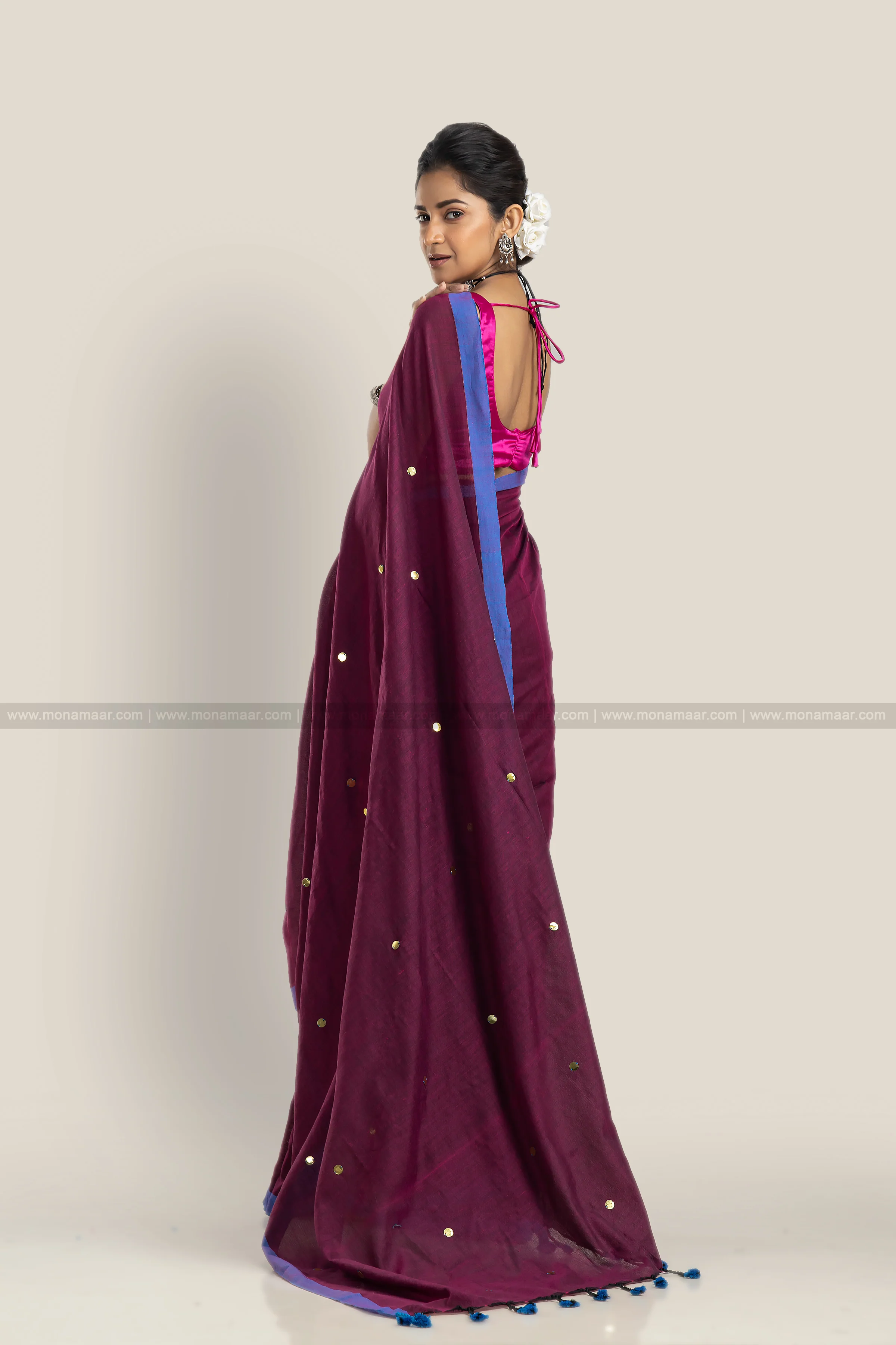 Bengal Khadi Saree - Image 6