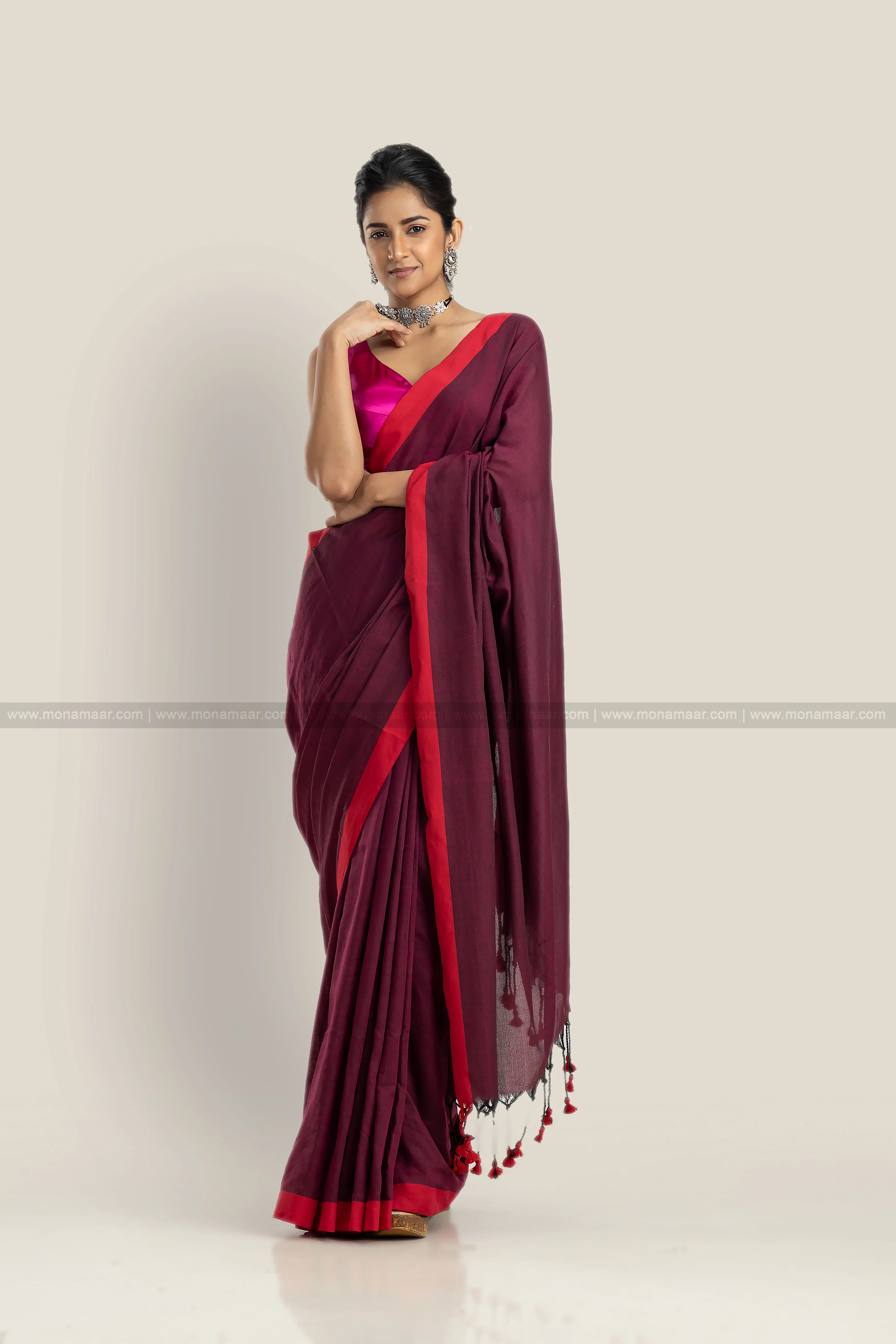 Bengal Khadi Saree - Image 7