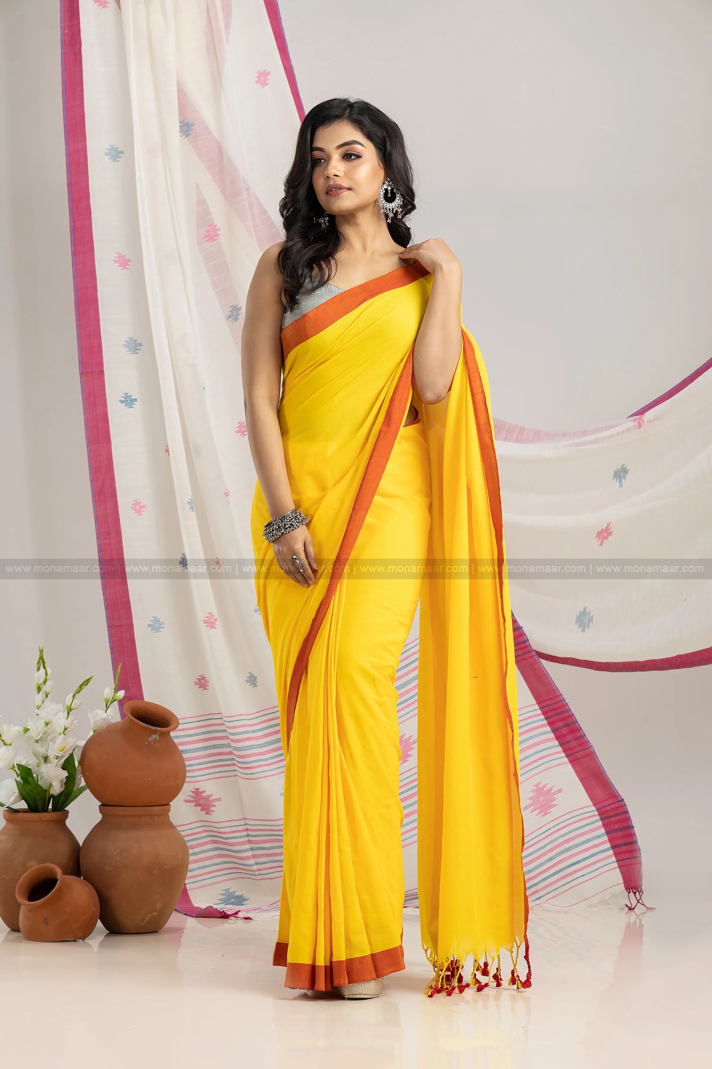 Bengal Khadi Saree - Image 3