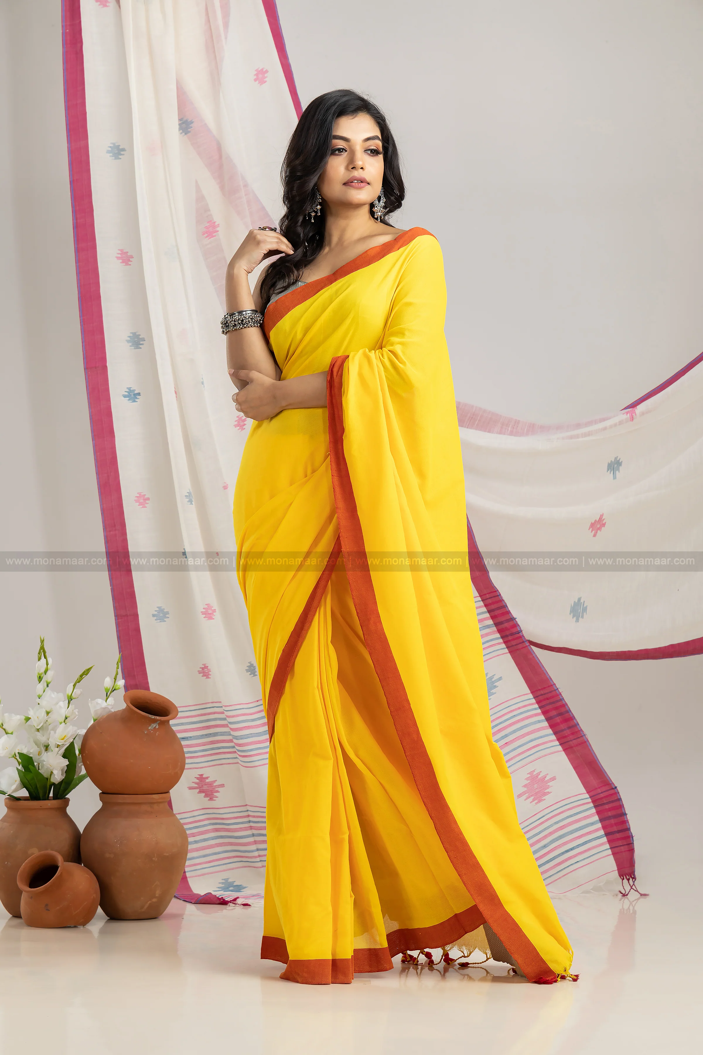Bengal Khadi Saree - Image 4