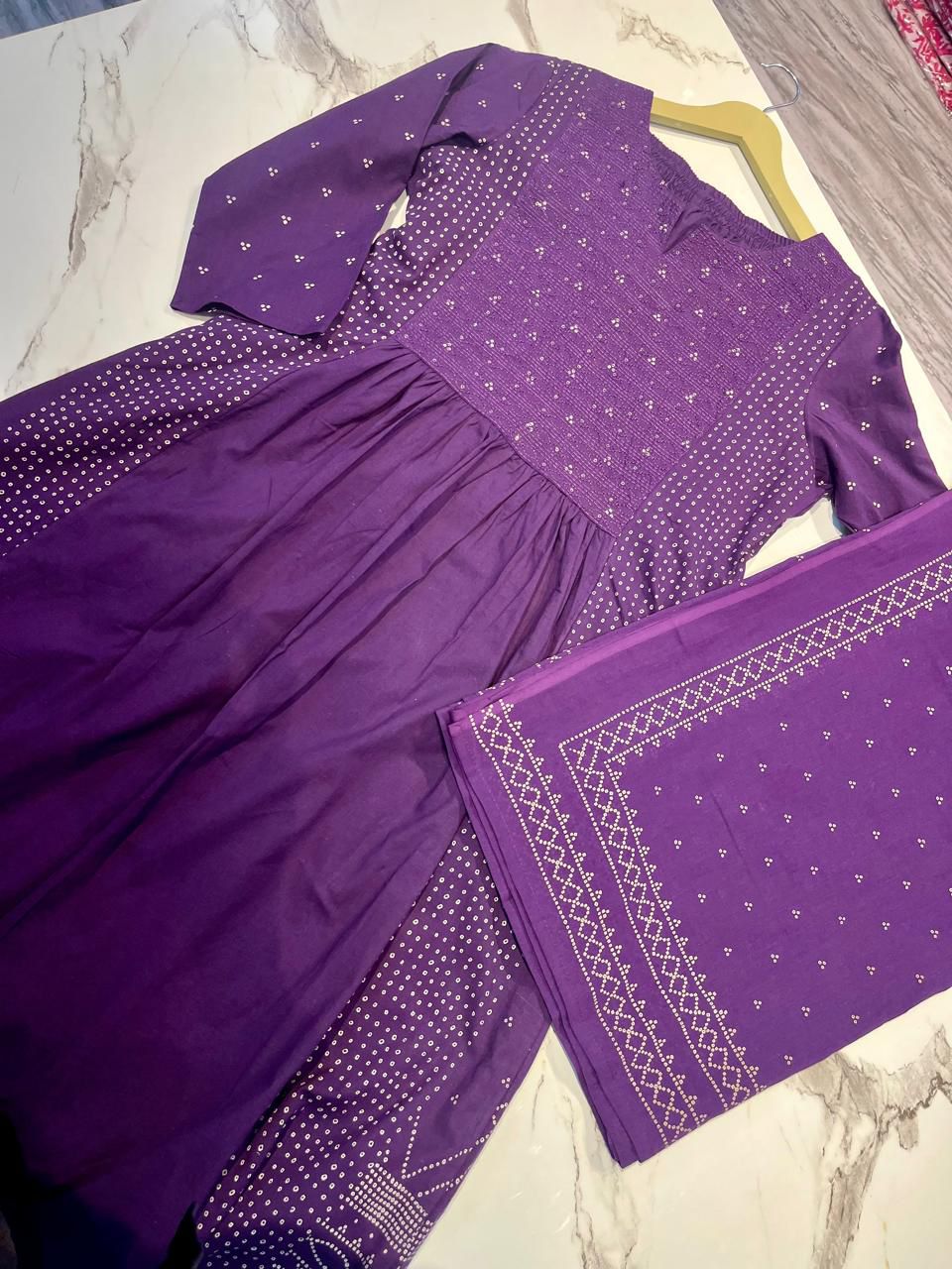 Best Sea Life Cotton Kurti Set - Image 4