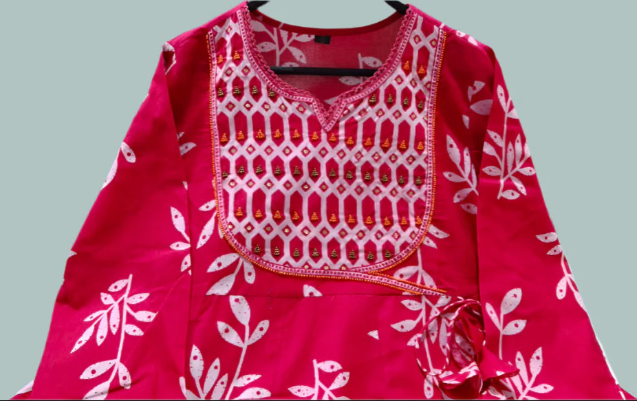 Blanket Of Color Cotton Kurti Set - Image 4