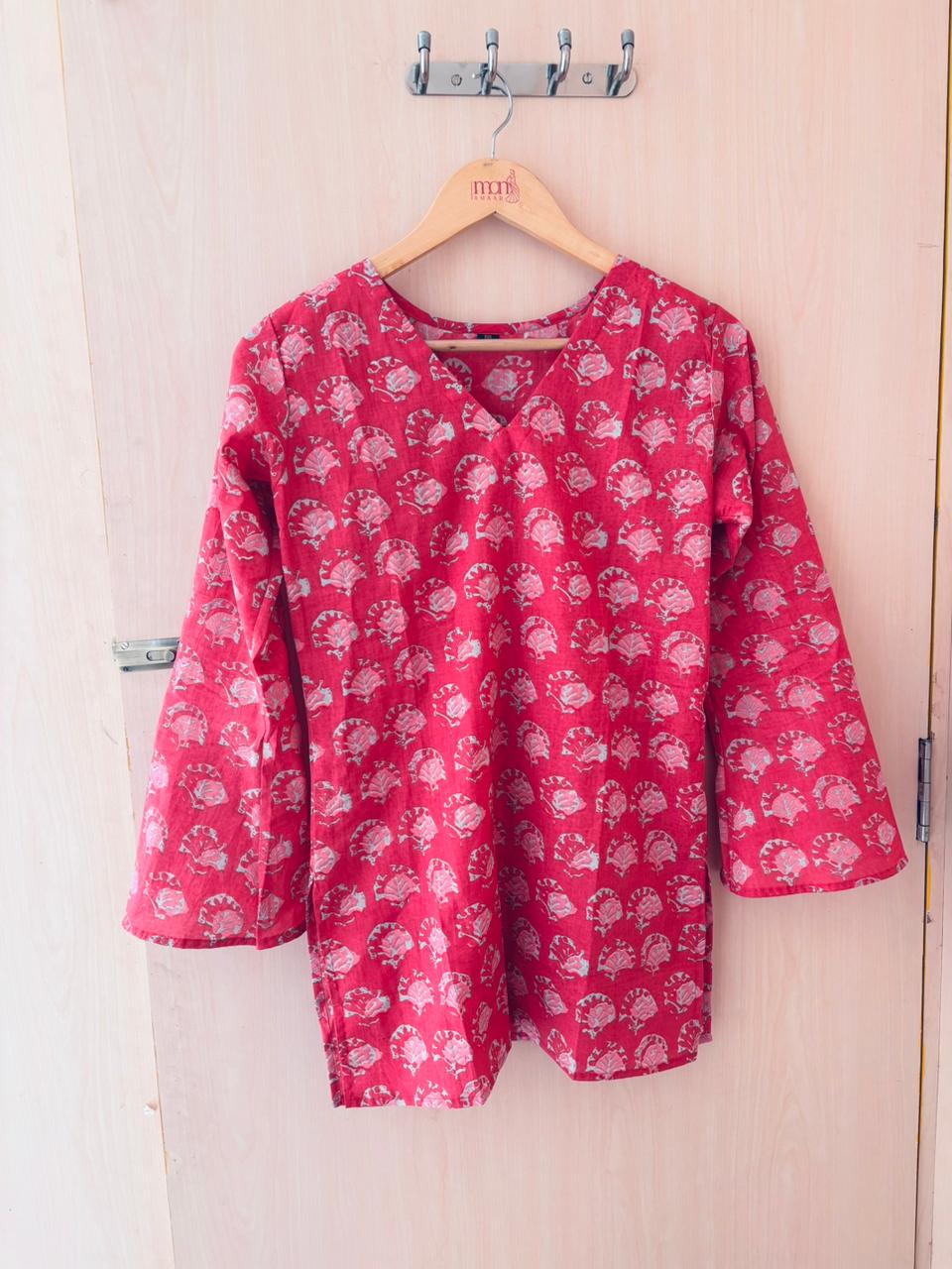 Pink Trend-Pure cotton kurti - Image 4