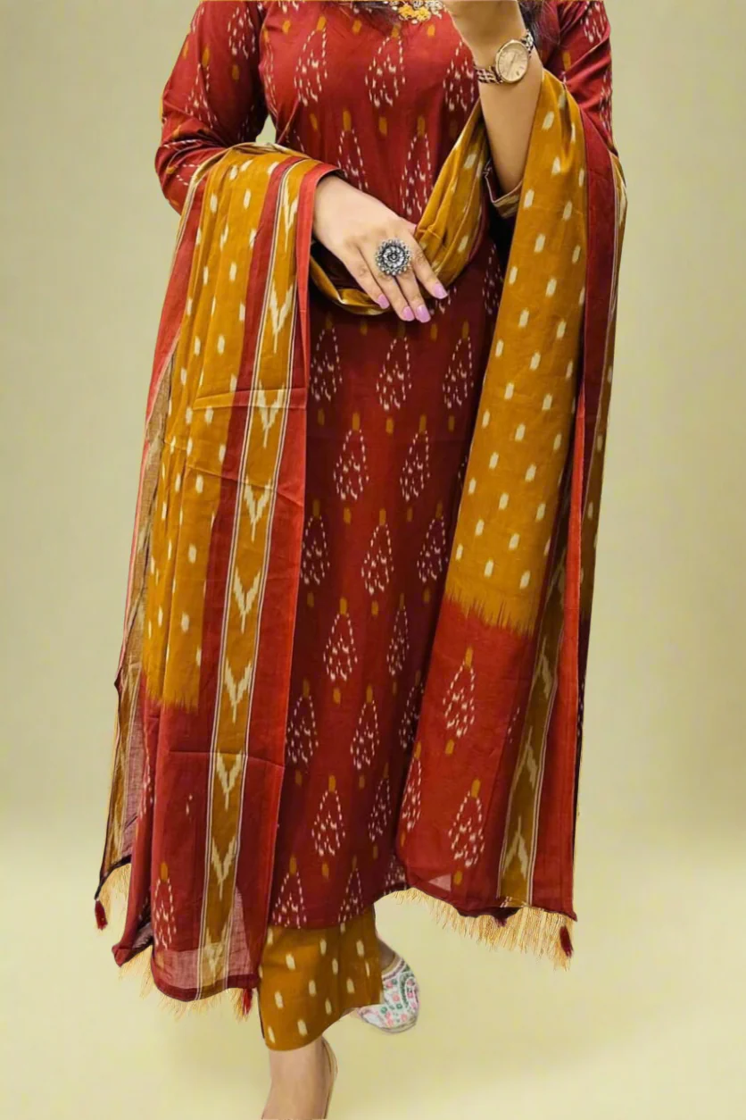 Its All About Memories Cotton Kurti Set - Image 3