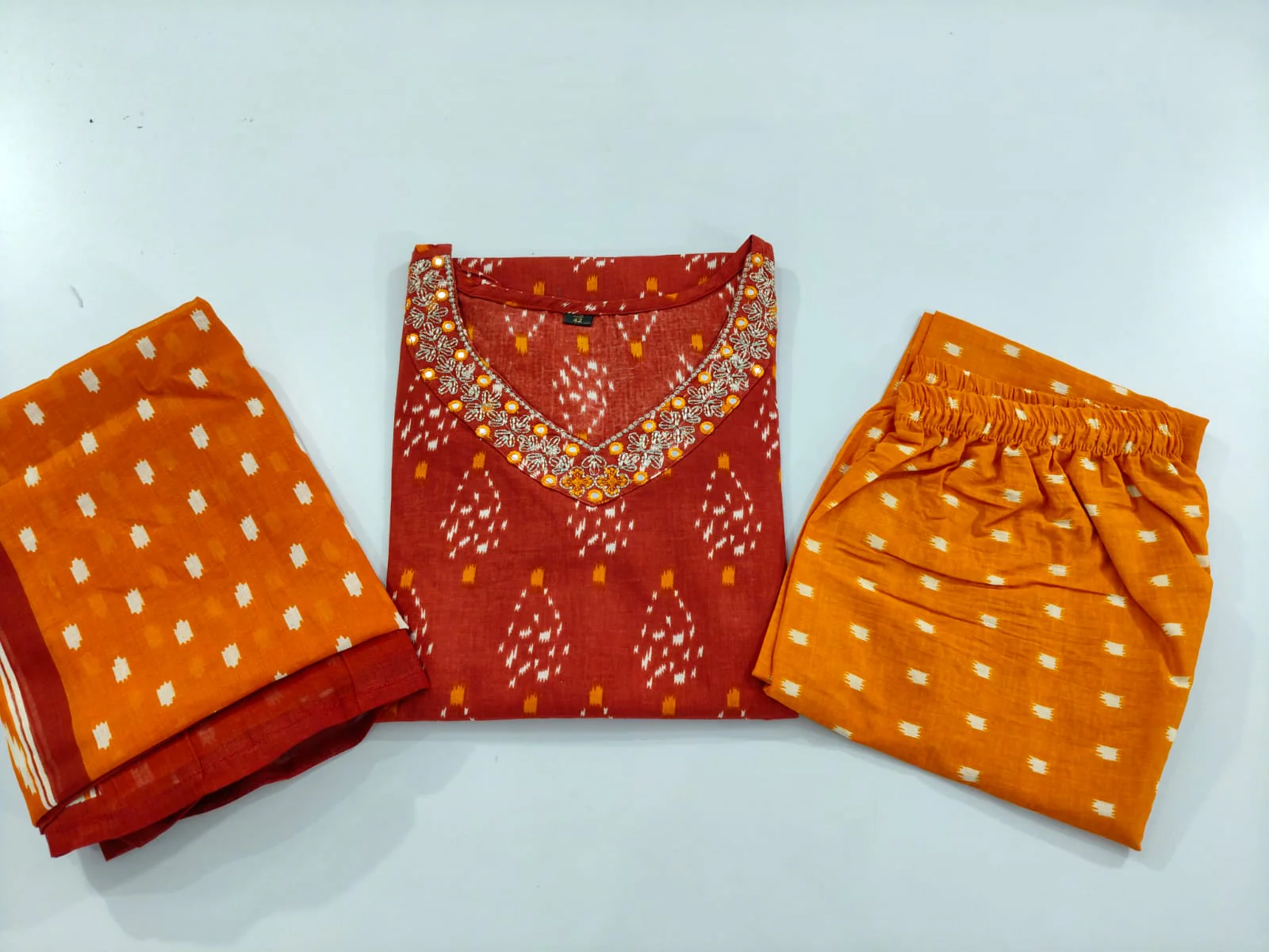 Its All About Memories Cotton Kurti Set - Image 4