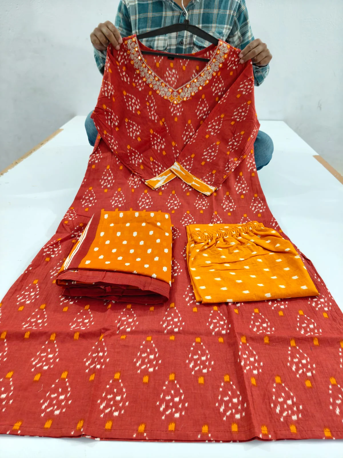 Its All About Memories Cotton Kurti Set - Image 5