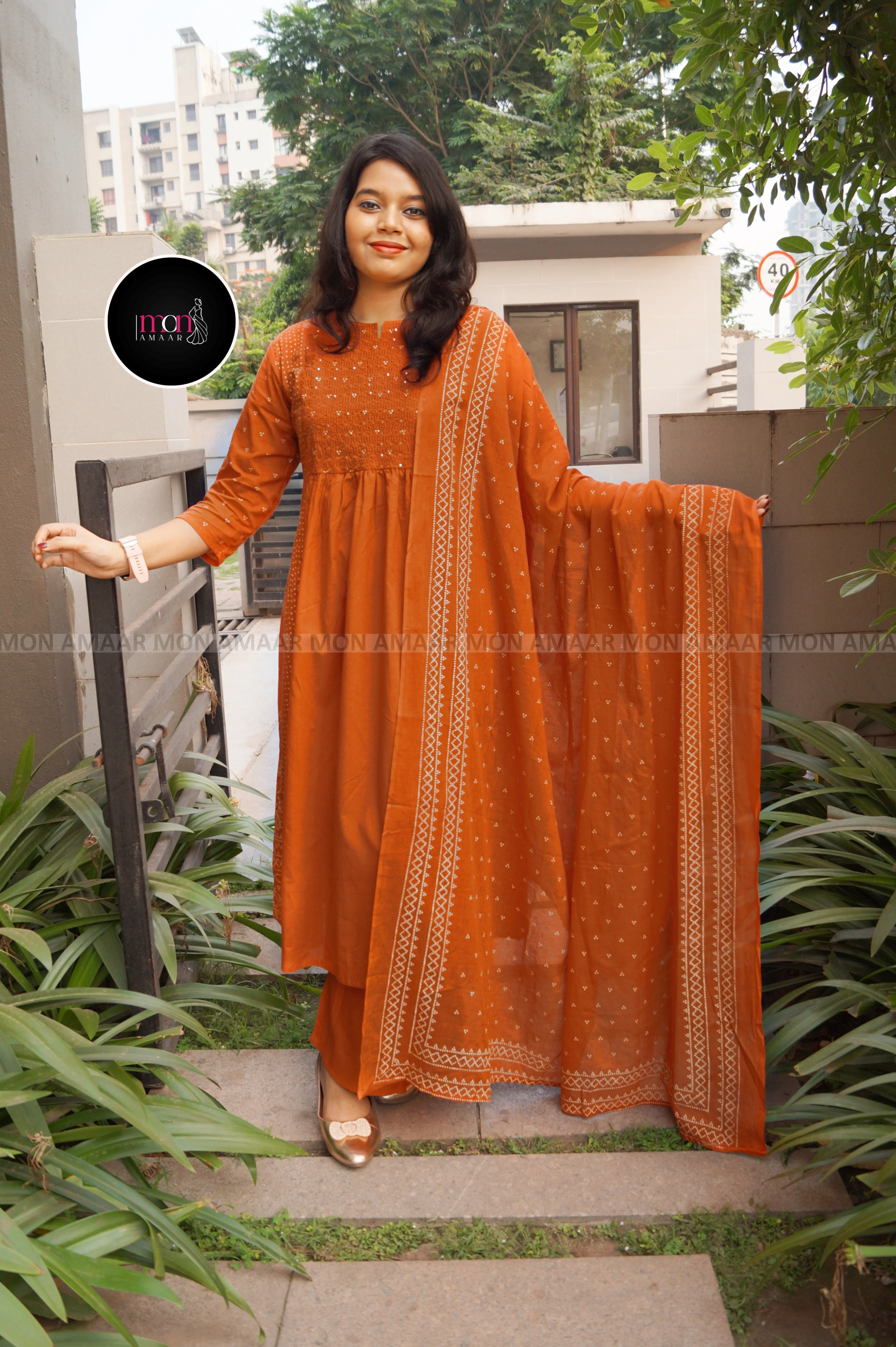 Zara Noor -Cotton Kurti Set - Image 4