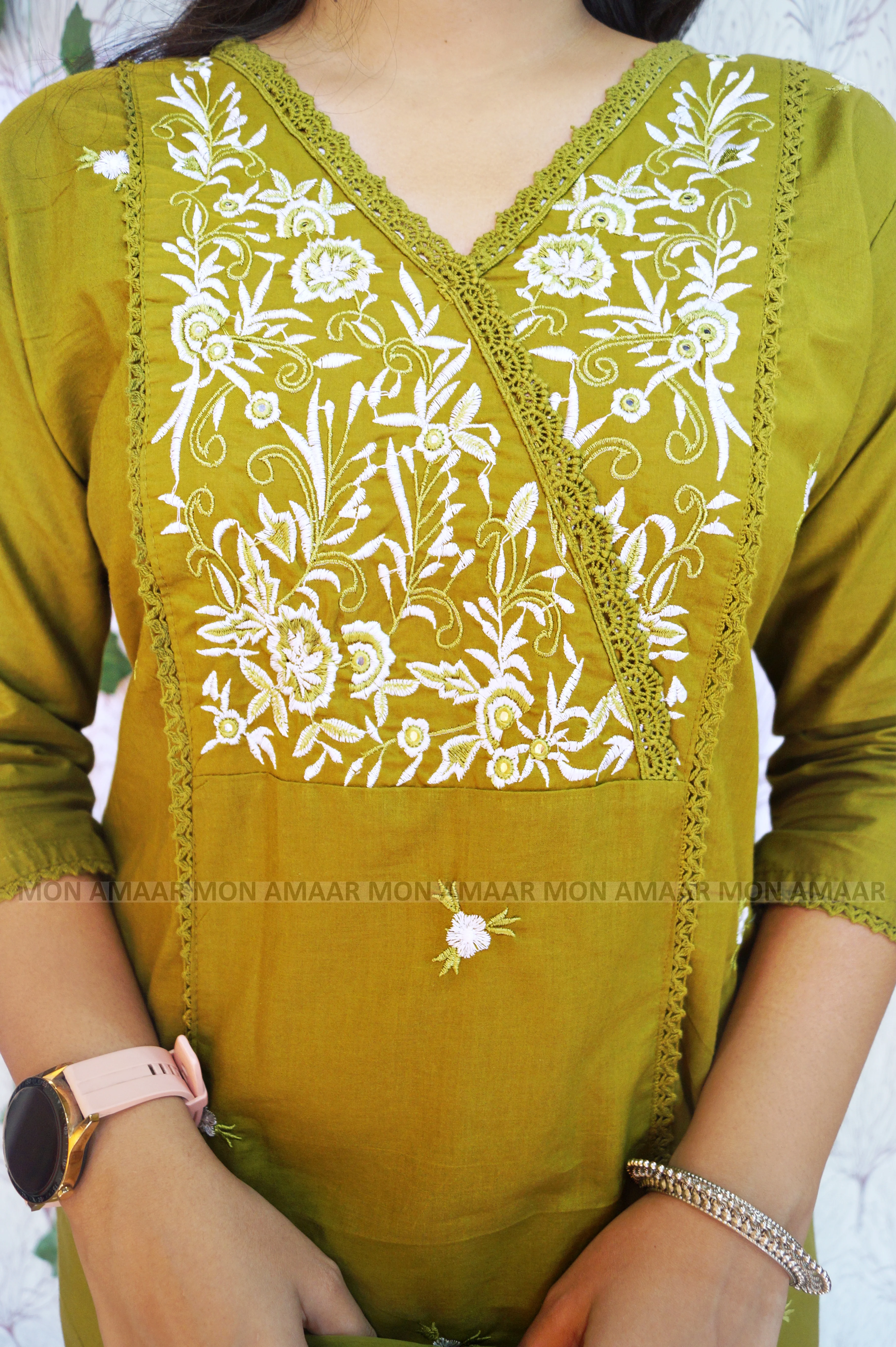 Special Occasion Cotton Kurti Set - Image 4