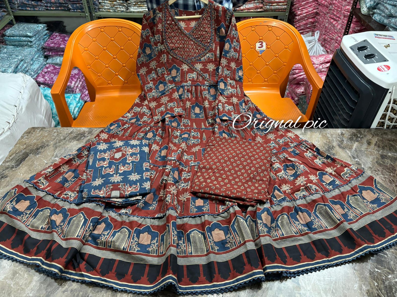 Night With Stars Cotton Kurti Set - Image 10