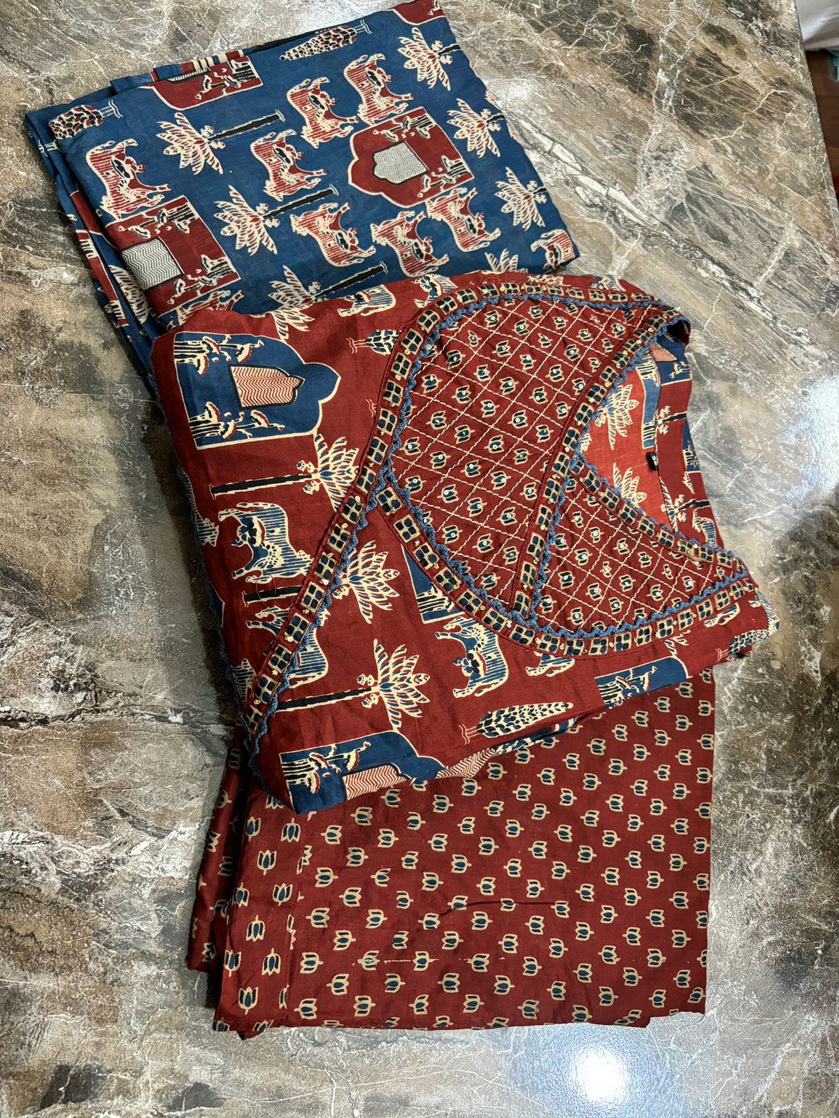 Night With Stars Cotton Kurti Set - Image 5