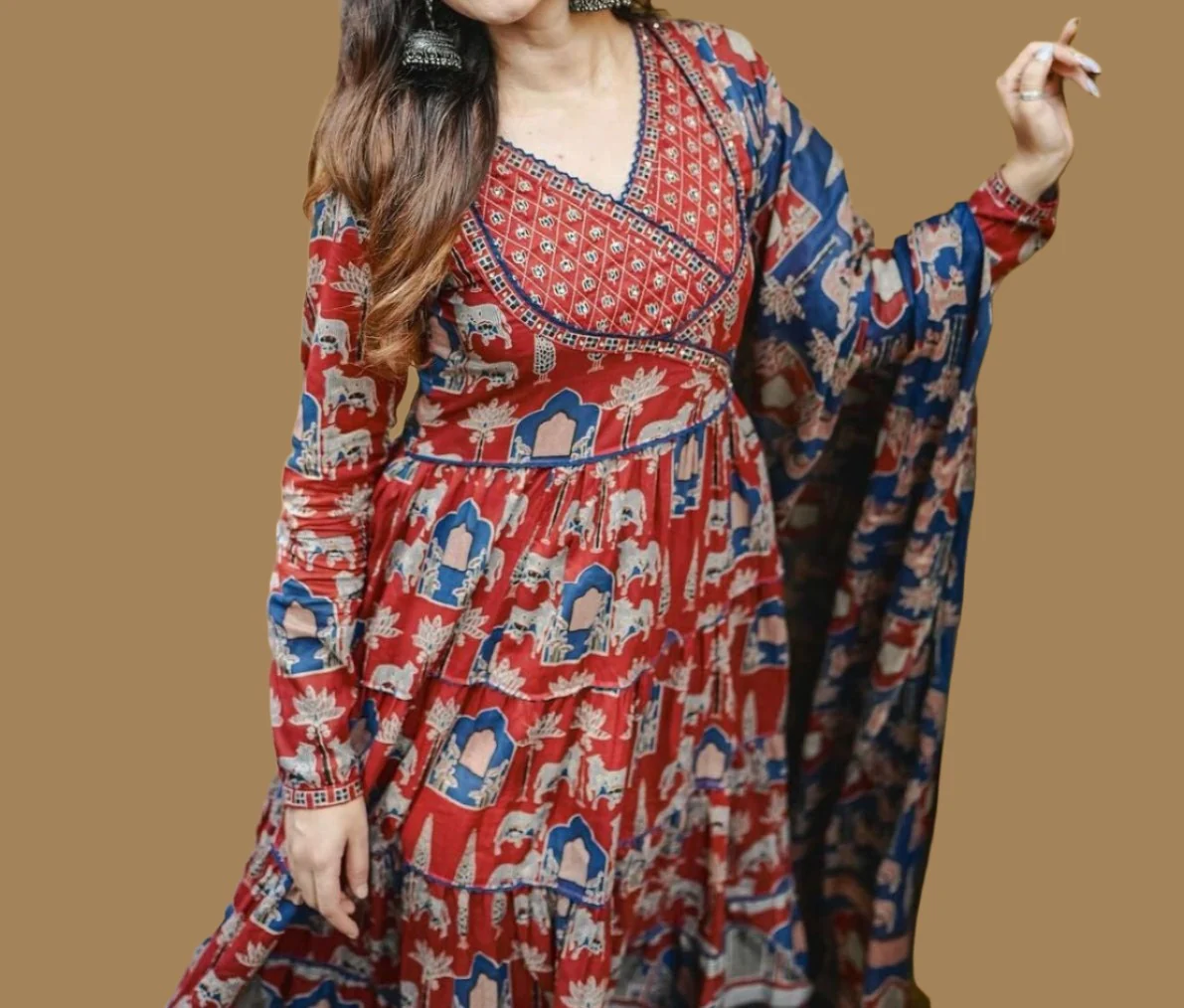 Night With Stars Cotton Kurti Set - Image 7