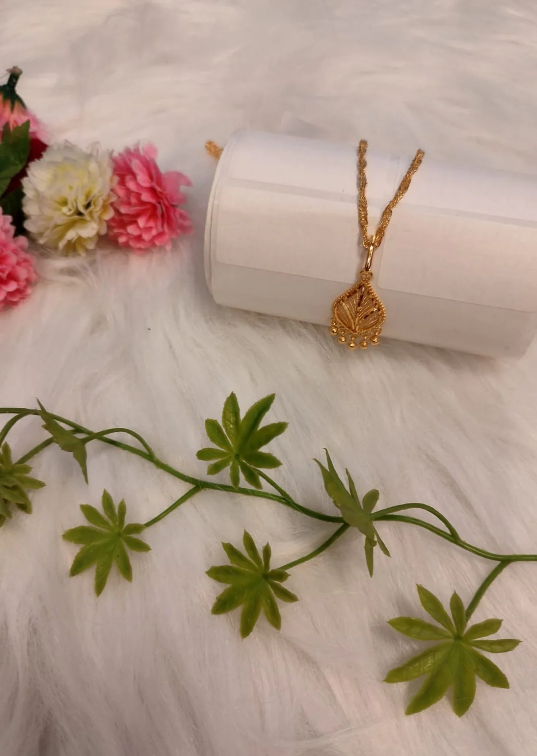 Gold Plated Chain and Locket Set - Image 3