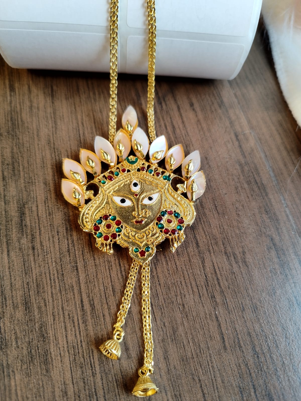 Gold  Plated Tie Chain Set - Image 3