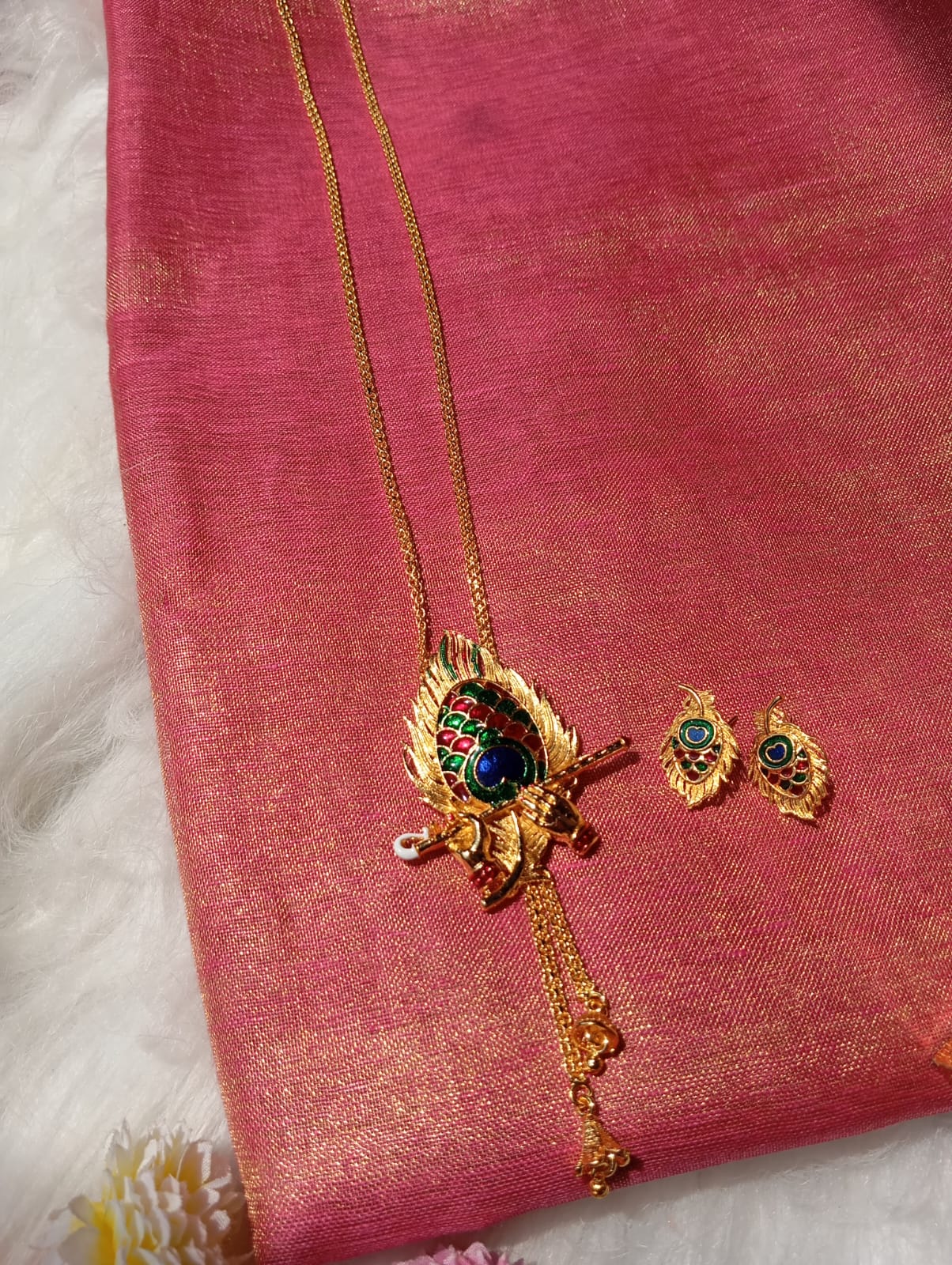 Bansuri  (Gold Plated Necklace Set) - Image 13