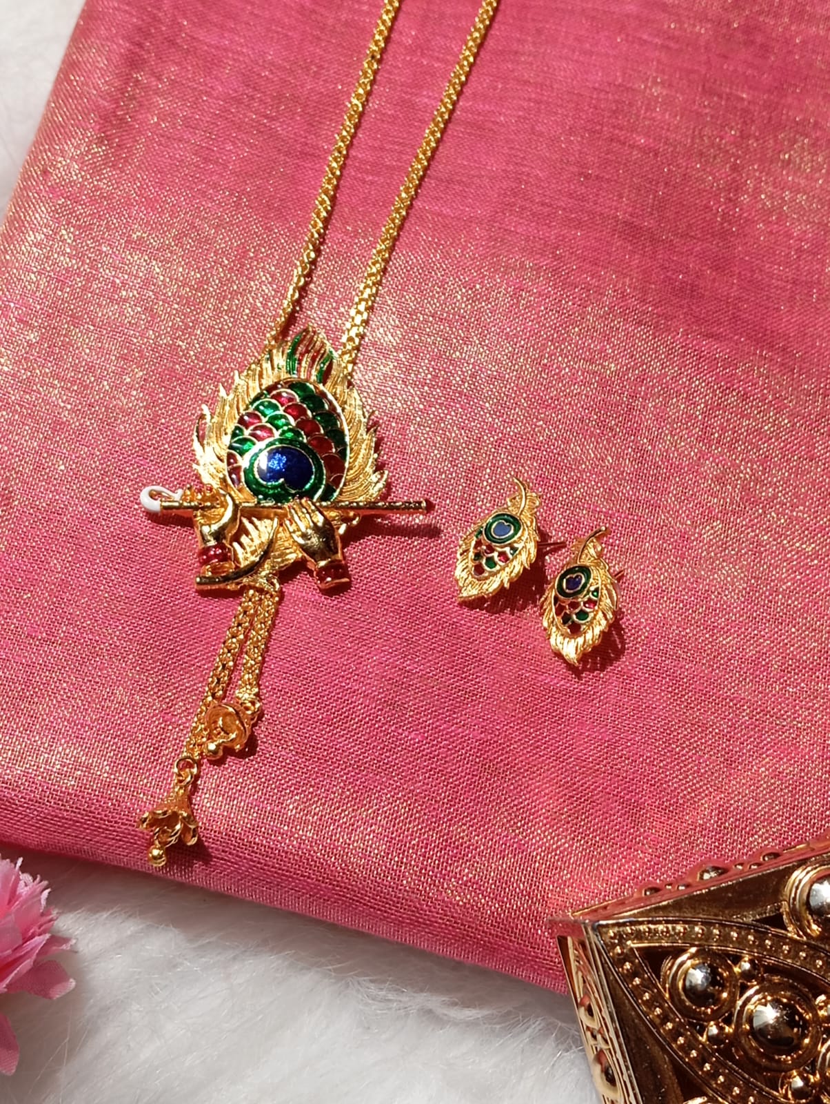 Bansuri  (Gold Plated Necklace Set) - Image 4