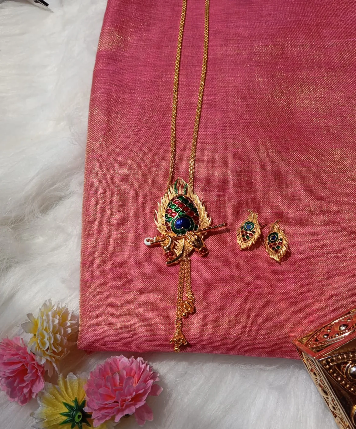 Bansuri  (Gold Plated Necklace Set) - Image 9
