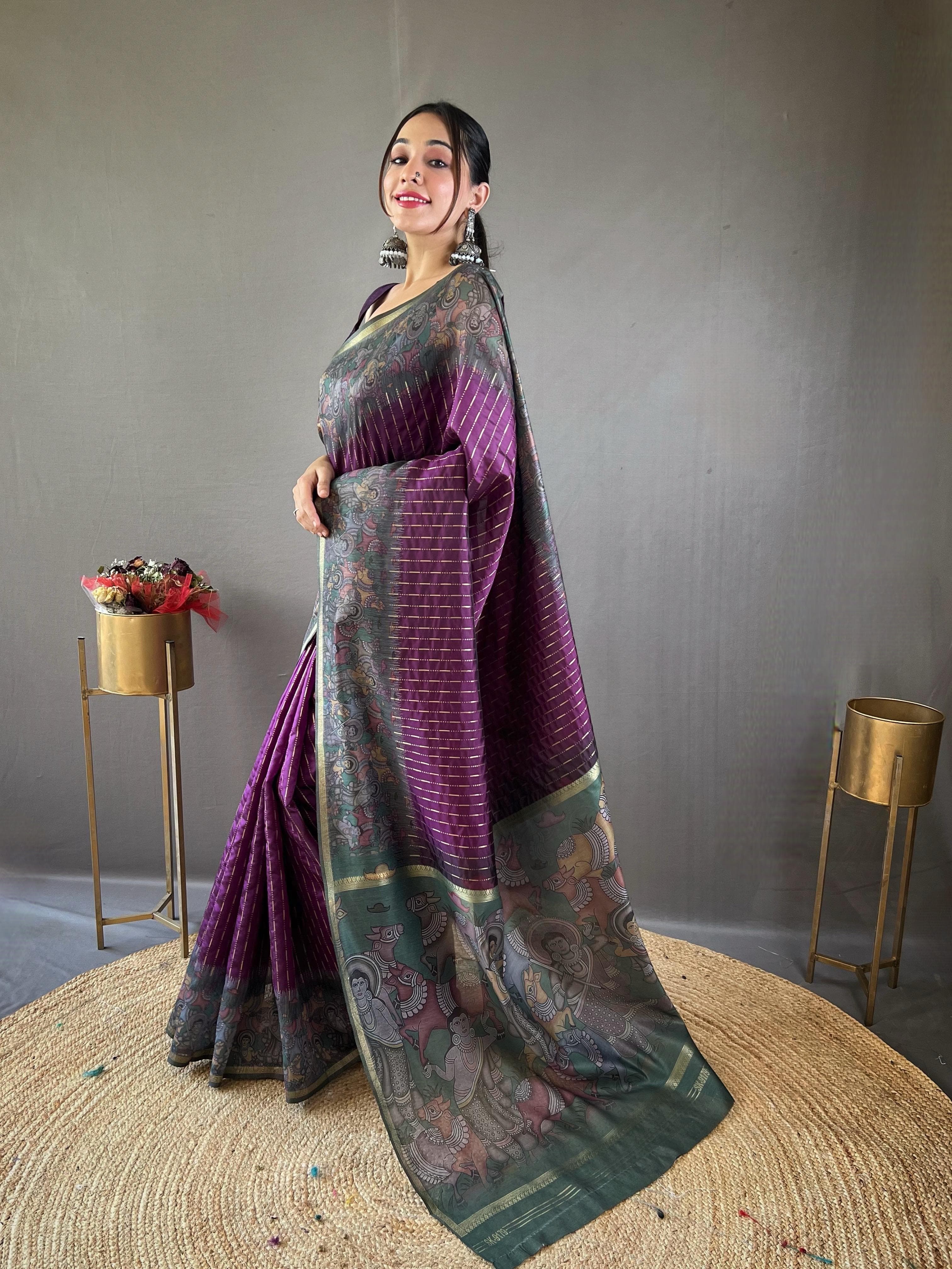 In Love With Chanderi Silk Saree - Image 3