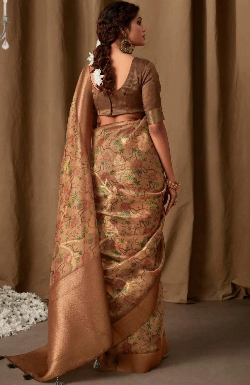 Navya - Purely Praising (Designer Linen Saree) - Image 3