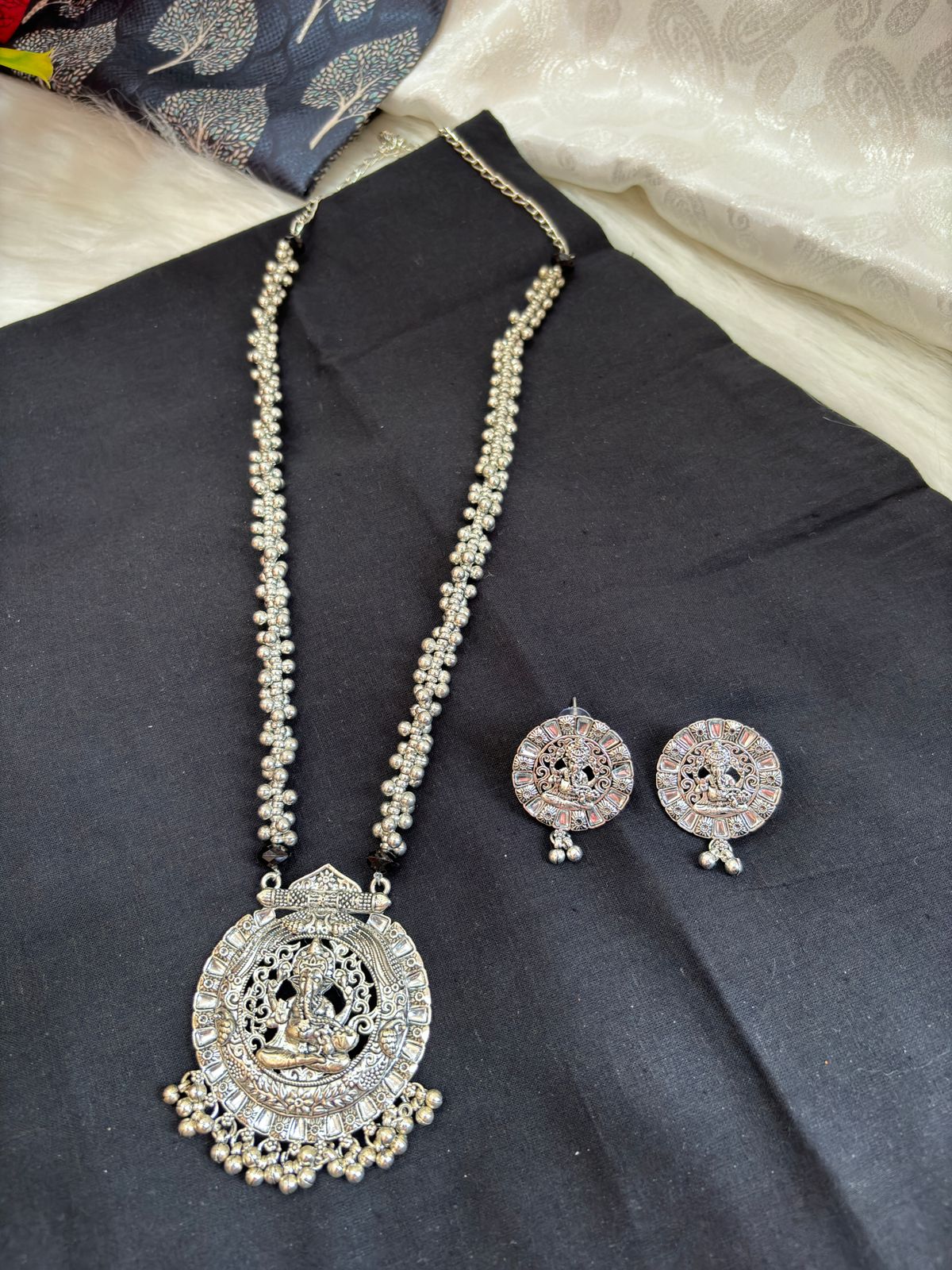 Ganesha Idle Necklace Set - Image 11