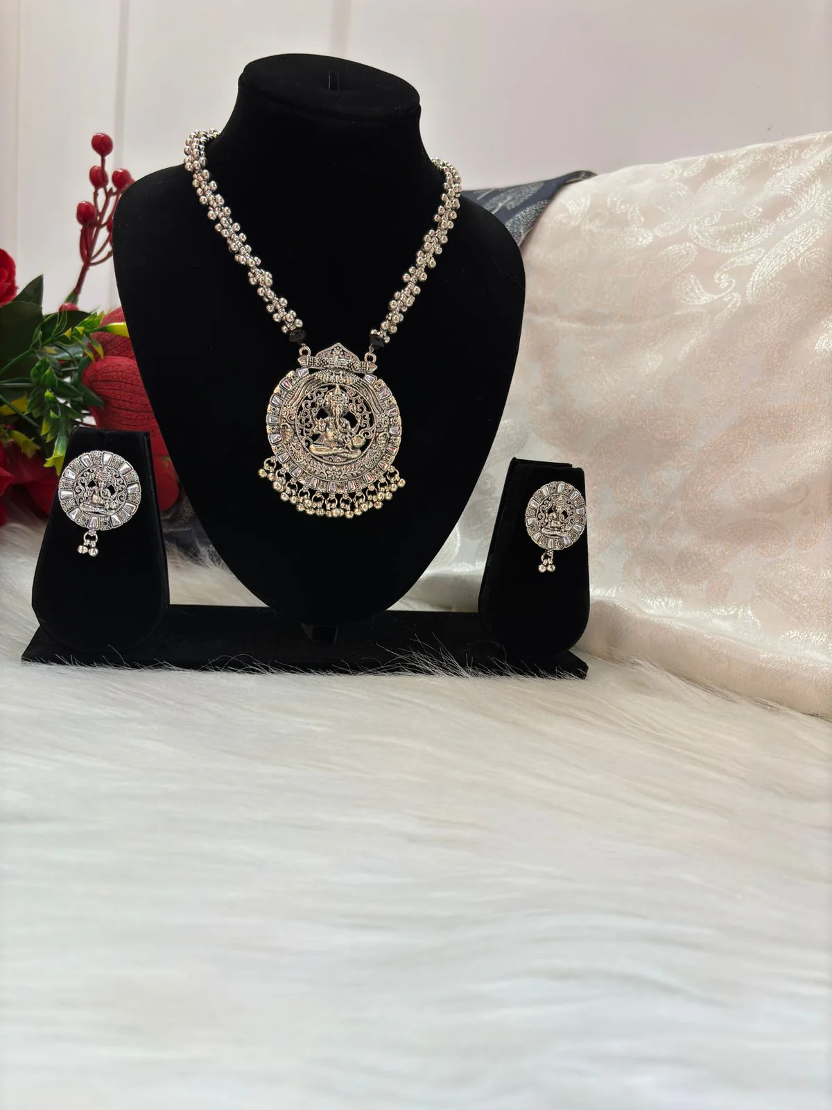 Ganesha Idle Necklace Set - Image 7