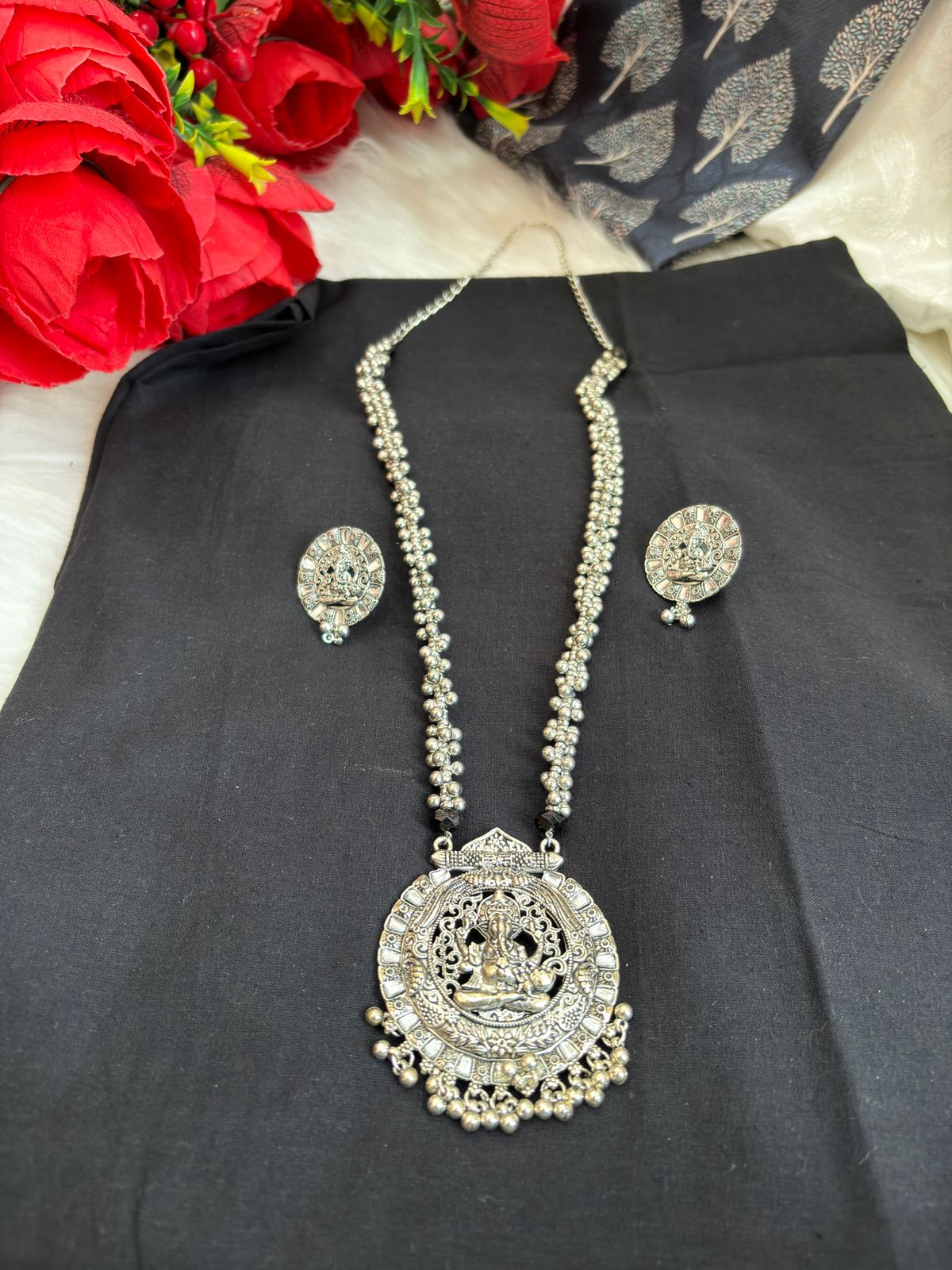 Ganesha Idle Necklace Set - Image 9