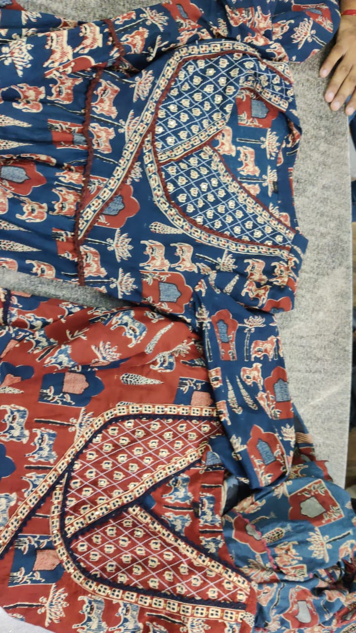 Night With Stars Cotton Kurti Set - Image 11