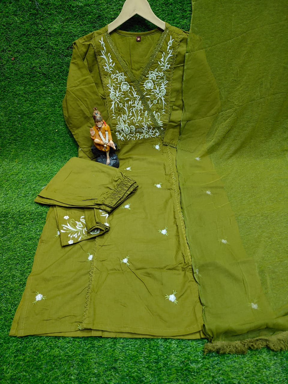 Special Occasion Cotton Kurti Set - Image 3