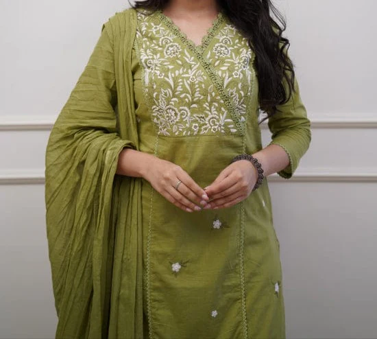 Special Occasion Cotton Kurti Set - Image 5