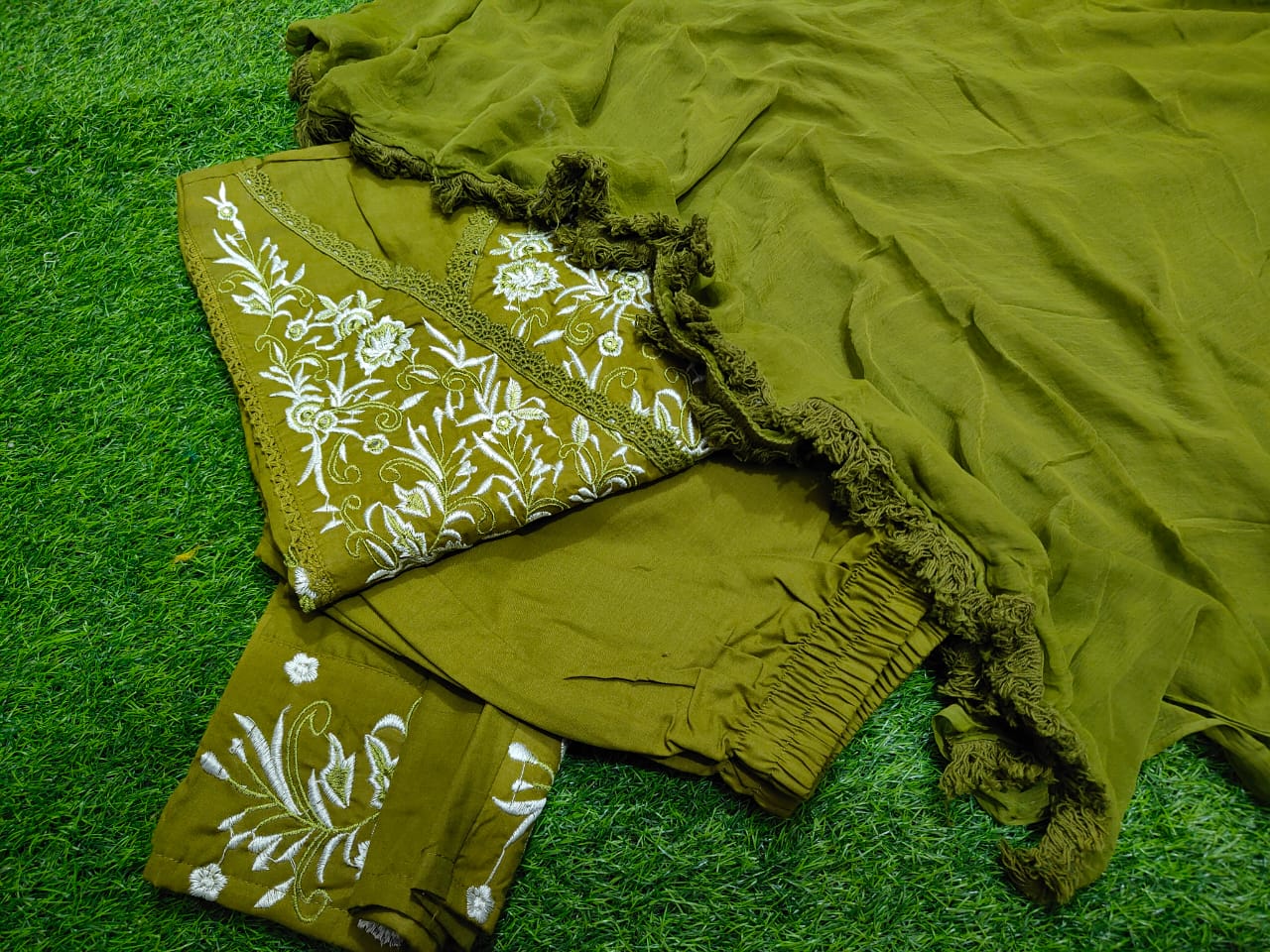 Special Occasion Cotton Kurti Set - Image 7