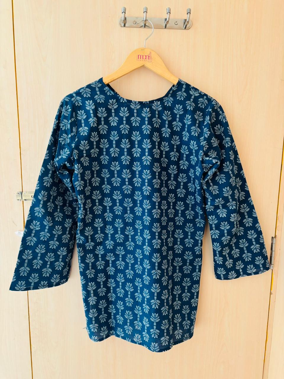 Blue Star-Pure Cotton Kurti - Image 4