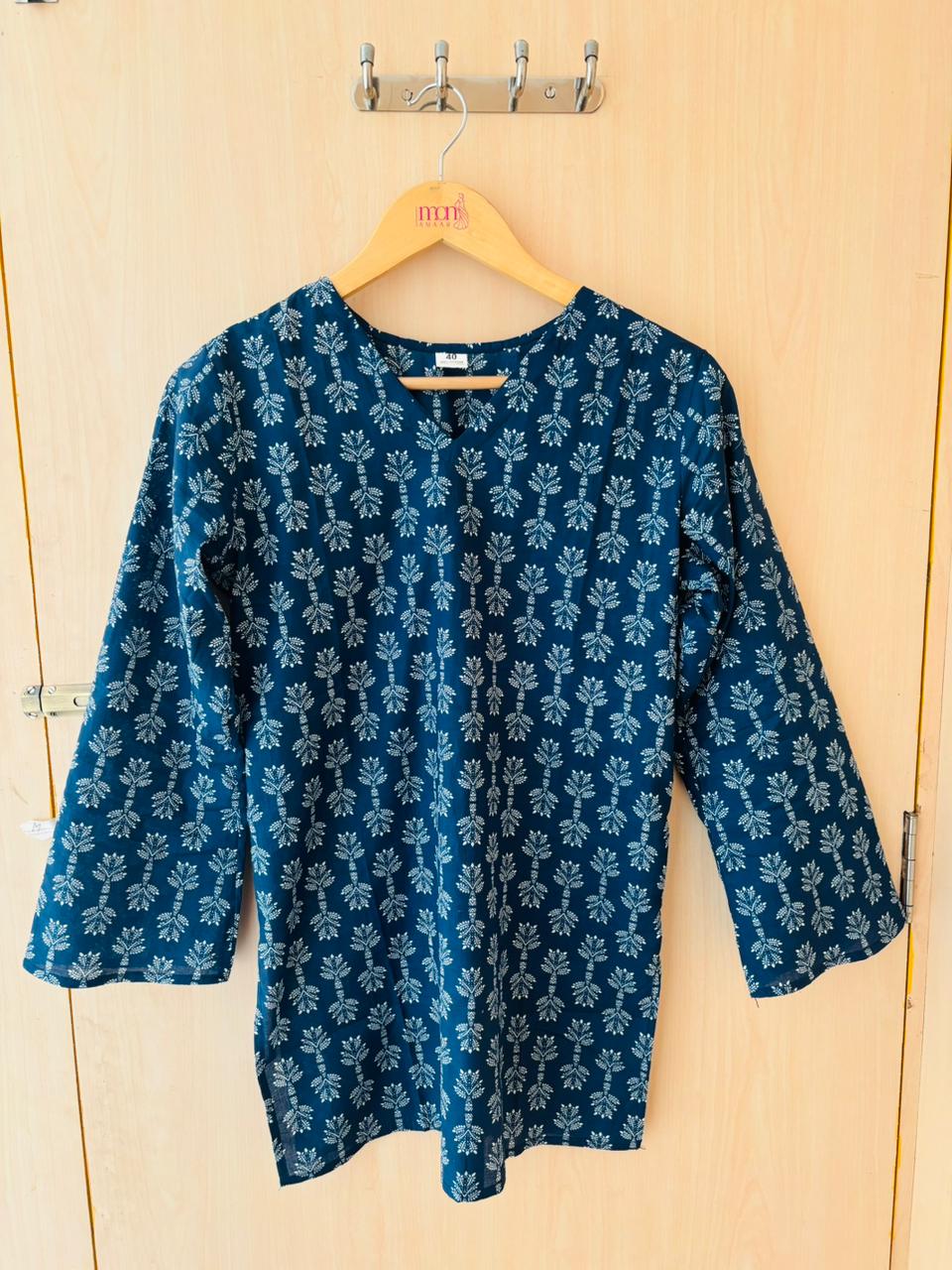 Blue Star-Pure Cotton Kurti - Image 5