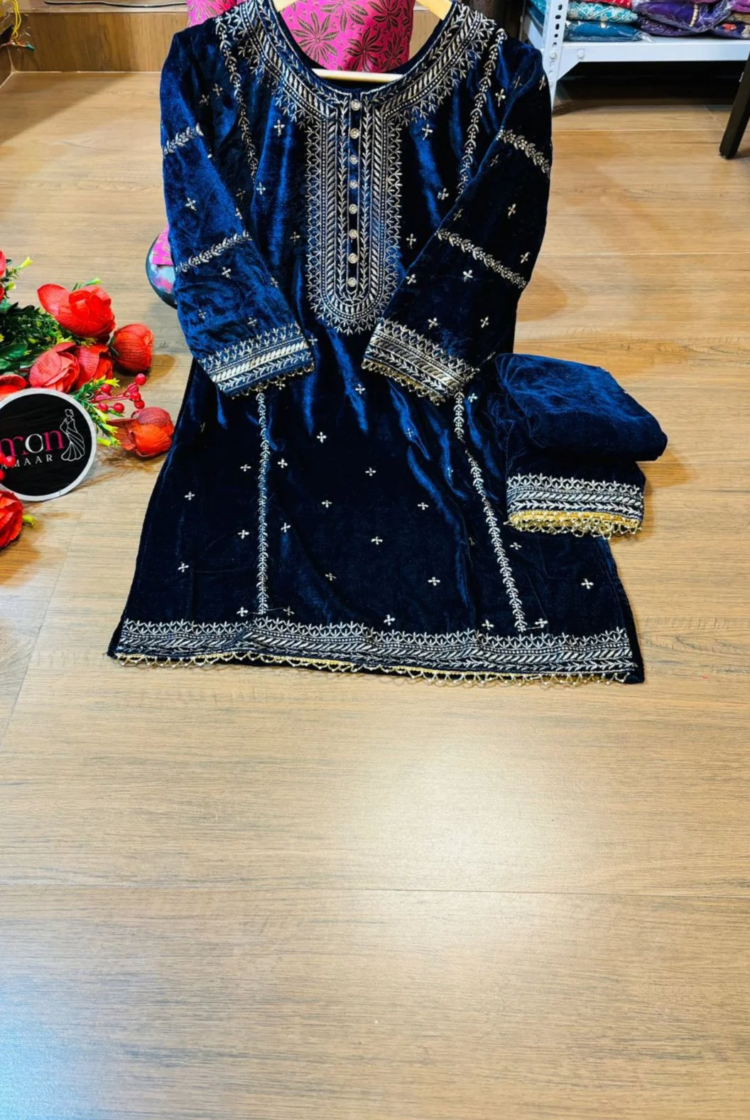 Royal Velvet kurti set - Image 4