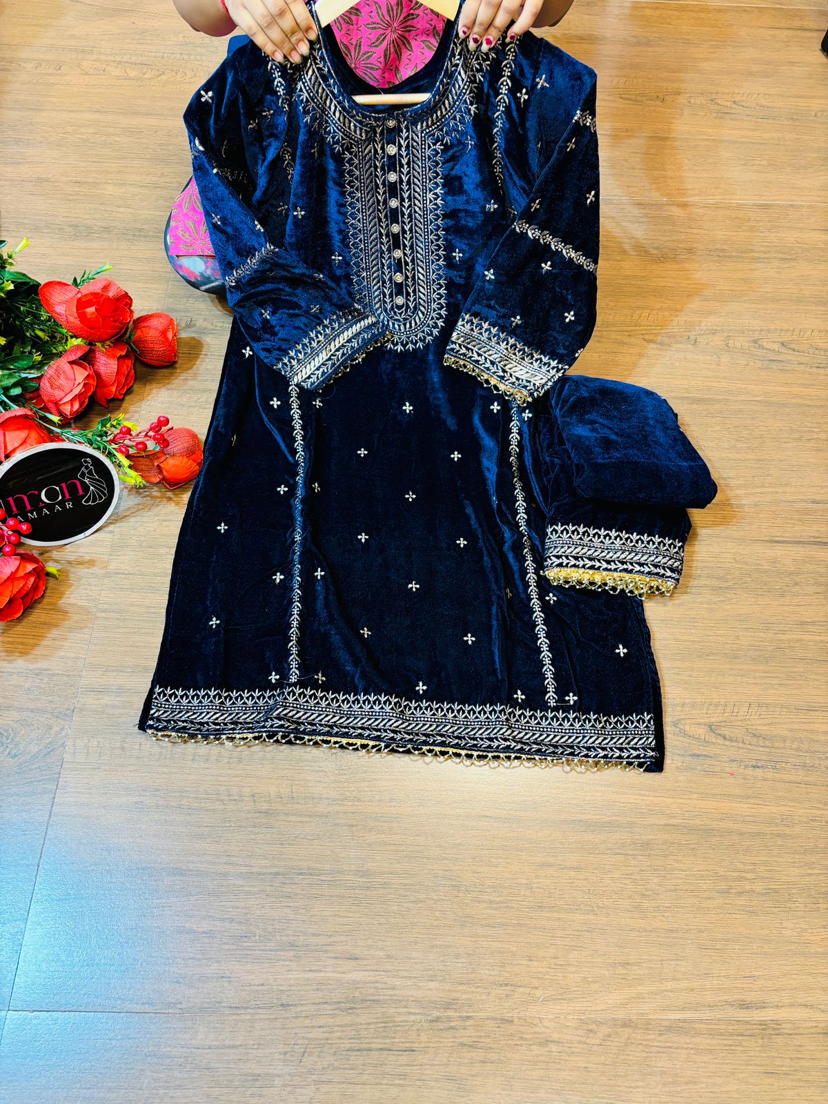 Royal Velvet kurti set - Image 8