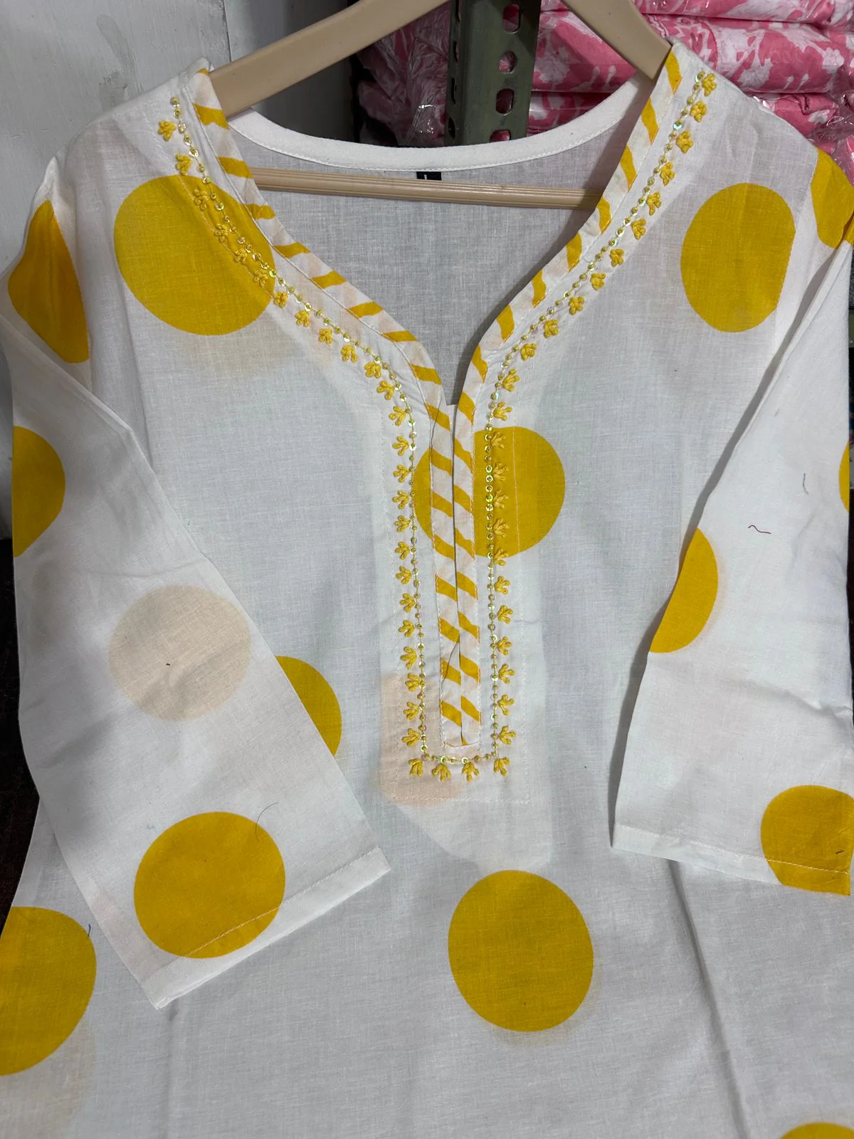 Antique Stones Cotton Kurti Set - Image 6